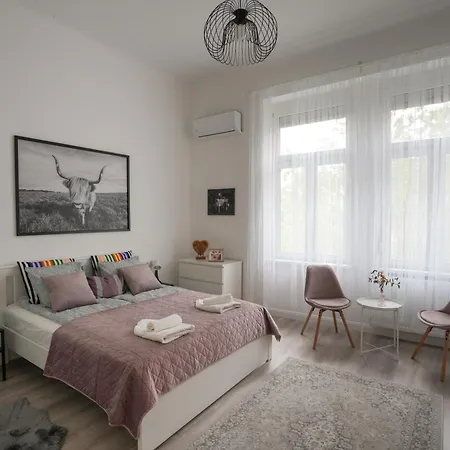 A Lovley Newly Decorated Fully Equipped Walking Distance To The Park Where Will Find The World Famous Szechenyi Thermal Bath Spa, Museums , And The Capital Circus , Ac, Smart Tv, High Speed Internet Appartement Boedapest